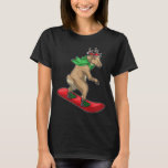 T-shirt Reinder Christmas Snowboard<br><div class="desc">Ce design est le cadeau idéal pour un anniversaire,  Noël et d'autres célébrations. Il convient aux femmes,  aux hommes et aux enfants.</div>