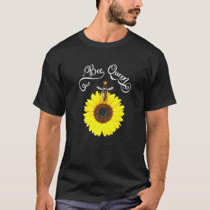 T-shirt Reine abeille sur un tournesol