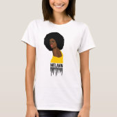 T-shirt Reine africaine Melanin (Devant)