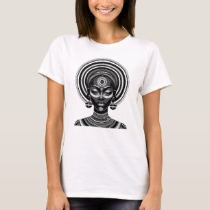 T-shirt Reine africaine Tribal – Mode ethnique audacieuse
