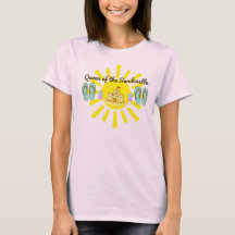 Reine amusante d'été du Tee-shirt de château de sa