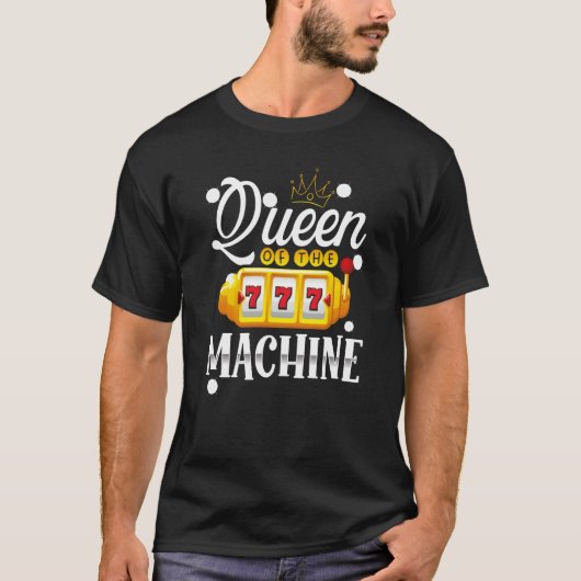 T-shirt Reine Backprint de la machine à sous (Devant)