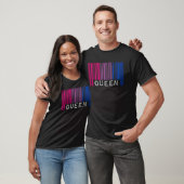 T-shirt Reine bisexuelle Code-barres Drapeau de fierté bis (Unisexe)