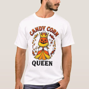 T-shirt Reine Candy Corn Vintage Halloween Candy Shirt Art