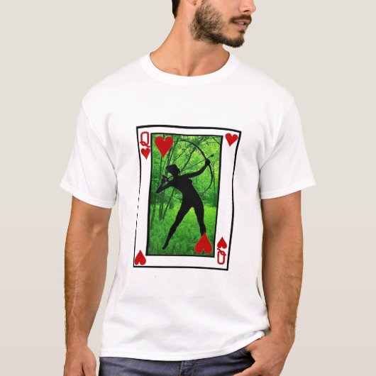 T-shirt reine chic d'archer des coeurs (Devant)