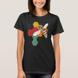 T-shirt Reine d'abeille de style vintage miel apiculteur a