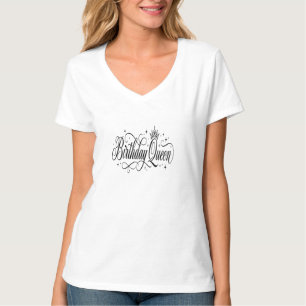 T-shirt Reine d'anniversaire Cadeau personnalisé d'équipe