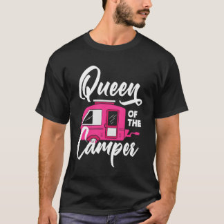 T-shirt Reine de camping femmes filles camping drôle