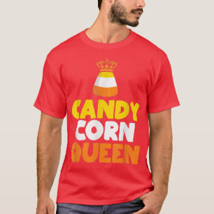 T-shirt Reine de Candy Corn Drôle de bonbons Costume d'Hal