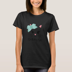 T-shirt Reine de chat de visage sourire chat mignon enfan