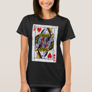 T-shirt Reine de Cœur Carte à Jouer
