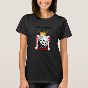 T-shirt Reine de golf Filles Golfing Femmes de golf