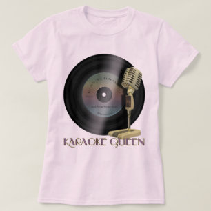 T-shirt Reine de karaoke