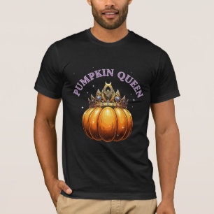 T-shirt Reine de la citrouille - Couronne royale d'automne