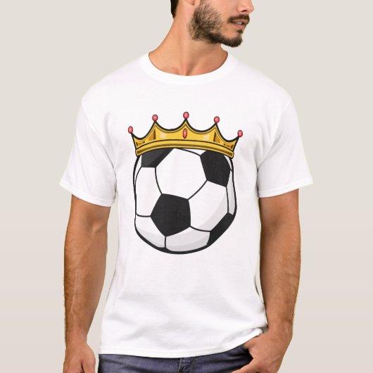 T-shirt Reine de la couronne de football (Devant)