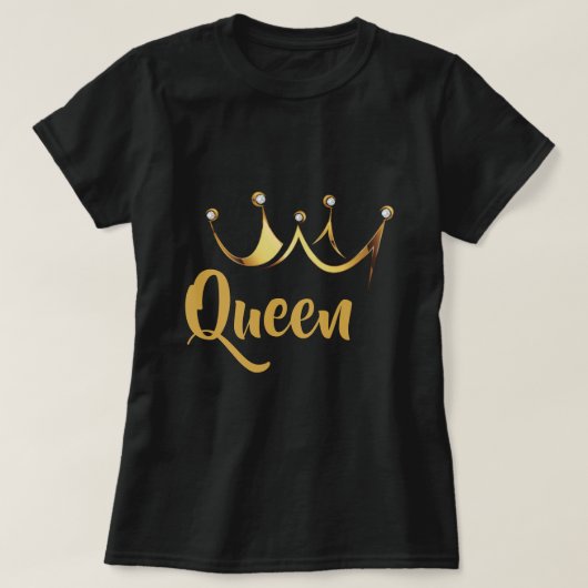 T-shirt Reine de la couronne d'or (Design devant)