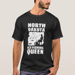 T-shirt Reine de la pêche sur glace de North Dekoat