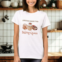 T-shirt Reine de l'Équipe de Pâtisserie de Noël