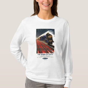 T-shirt Reine de train écossais de pullman