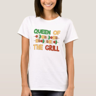 T-shirt Reine des brochettes de BBQ de gril