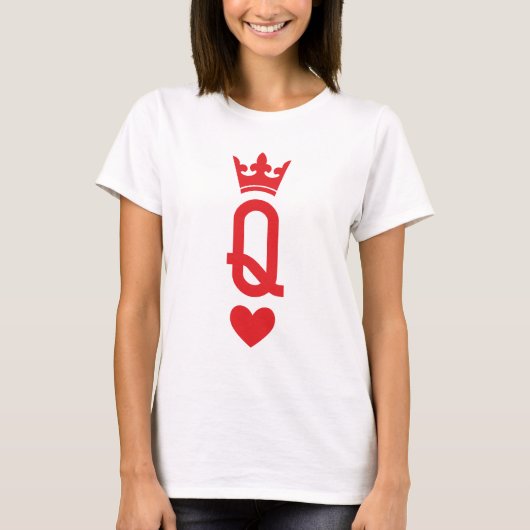 T-shirt Reine des cartes (Devant)