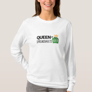 T-shirt Reine des feuilles de calcul
