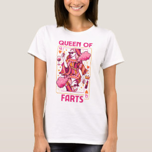 T-shirt Reine des pets humour royal flatulence pet