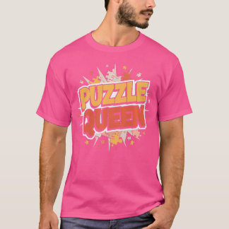 T-shirt Reine des puzzles - Amoureuse des puzzles