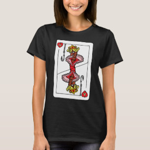 T-shirt Reine des vers – Carte à jouer drôle Surrealiste P