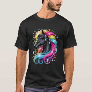 T-shirt Reine Drague de Cheval Art Reine Drague Fierté Rei