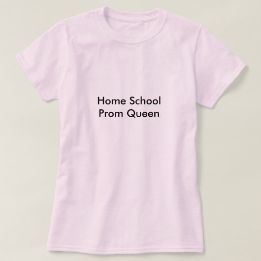 T-shirt Reine du bal de promo à la maison d'école (Design devant)