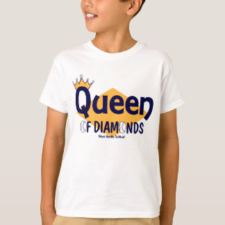 T-shirt Reine du base-ball de WH des diamants