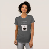T-Shirt Reine du Café (Devant entier)