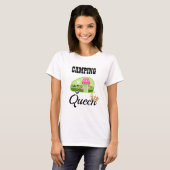 T-shirt Reine du camping (Devant entier)