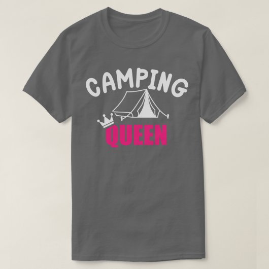 T-shirt Reine du camping (Design devant)
