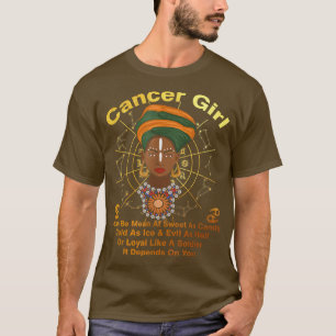 T-shirt Reine du Cancer Douce Comme Bonbon Anniversaire Po