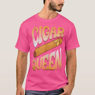 T-shirt Reine du cigare couronne fumant cigarette fumée fu