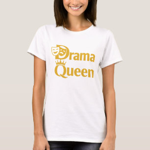 T-shirt Reine du Drame – Couronne et Masque de Théâtre Des