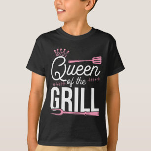 T-shirt Reine Du Grill Viande Fumée Bbq Barbecue