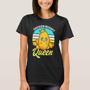 T-shirt Reine du Nugget de Poulet Frite Fast Food Rétro Ar