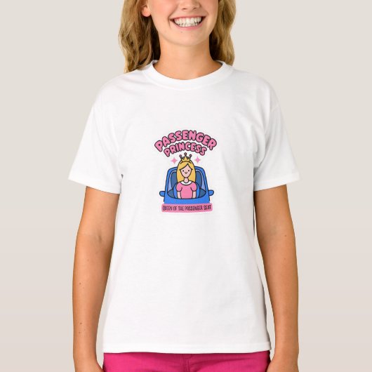 T-shirt Reine du siège passager (Devant)