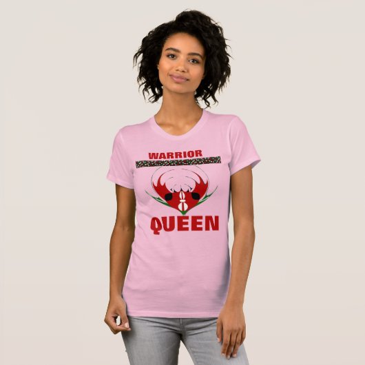 T-shirt Reine guerrière : Célébration de la féminité kenya (Devant entier)