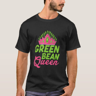 T-shirt Reine Haricot Vert Veggie Drôle Veganisme