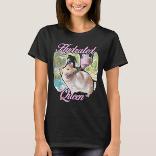 T-shirt Reine hydratée hamster mignon lac brillant mème dr