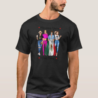 T-shirt Reine Mexicaine du Zodiaque Féminin Vibrations Bél