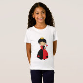 T-Shirt Reine mignonne de KRW des coeurs (Devant entier)