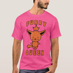 T-shirt Reine Mignonne Furry Fandom Fursuit Cosplay Fur