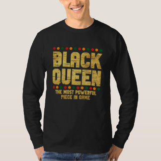T-shirt REINE NOIRE La pièce d'échecs la plus puissante Af