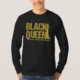 T-shirt Reine Noire La Pièce La Plus Puissante Fille Mélan