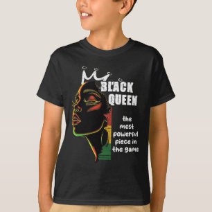 T-shirt Reine noire Les échecs les plus puissants Histoire